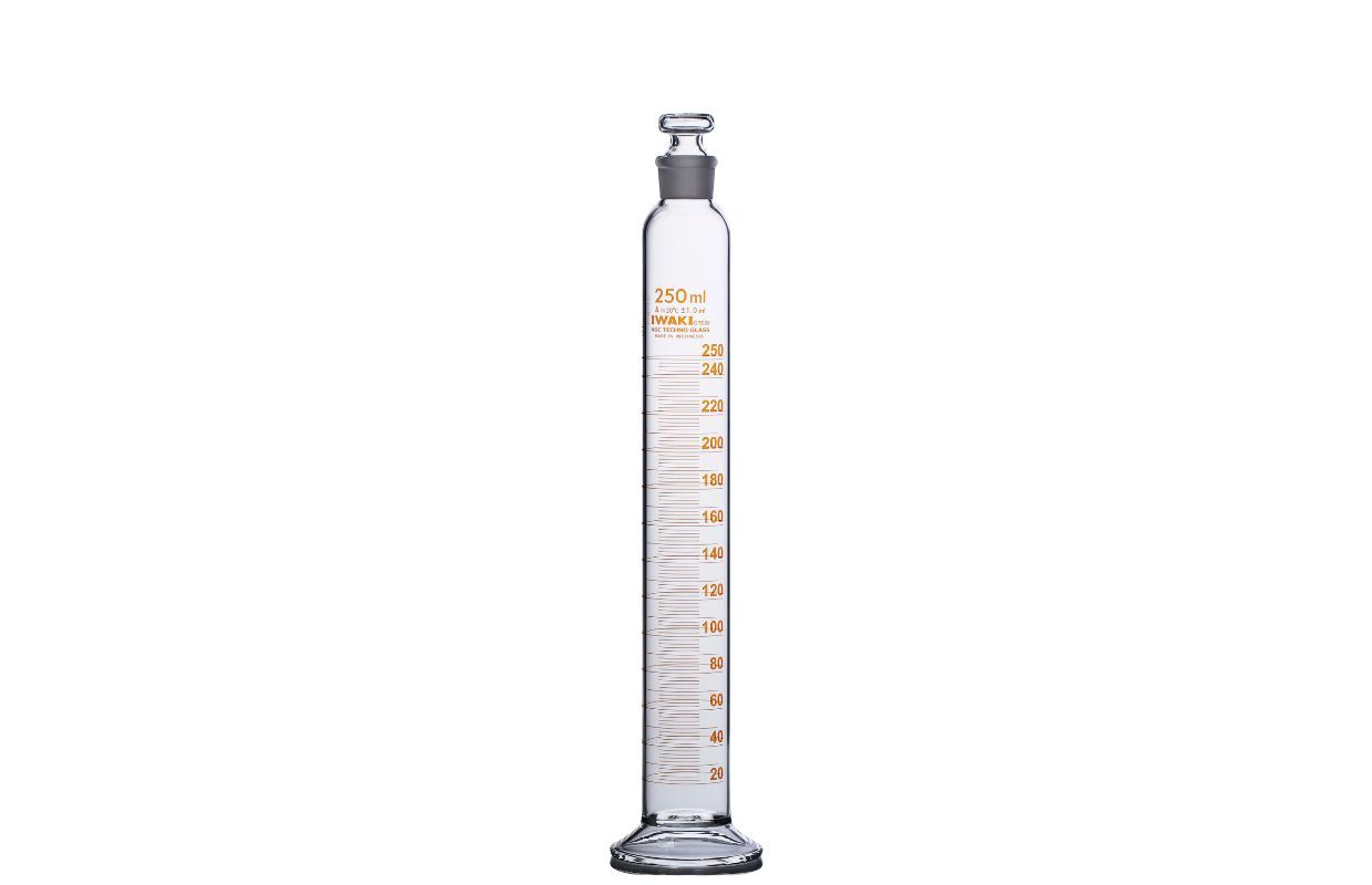 Gelas Ukur 250 mL dengan Tutup Kaca